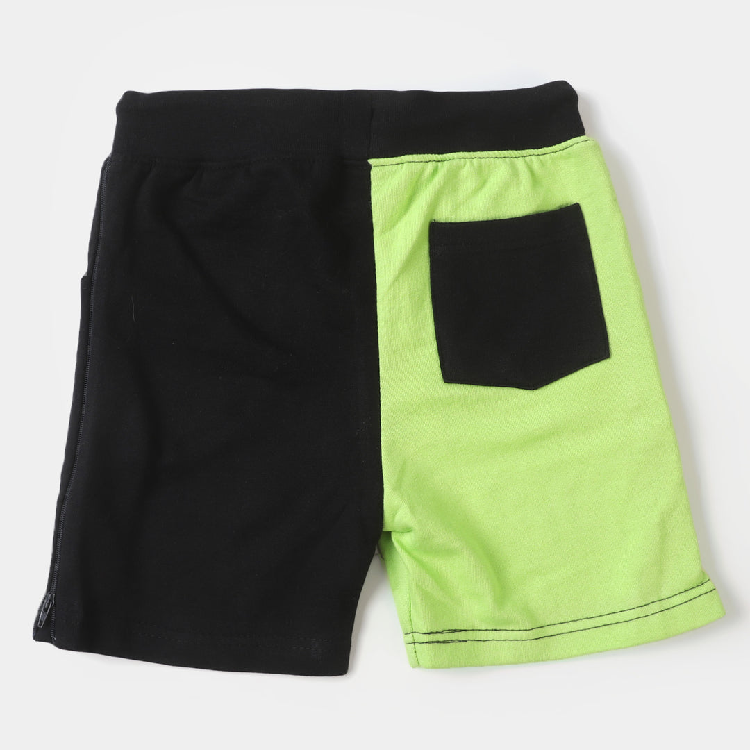 Boys Terry Short Skate - Black/Green