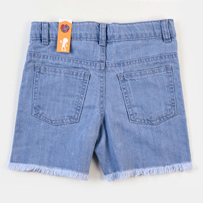 Girls Denim Short Garden - LIGHT BLUE