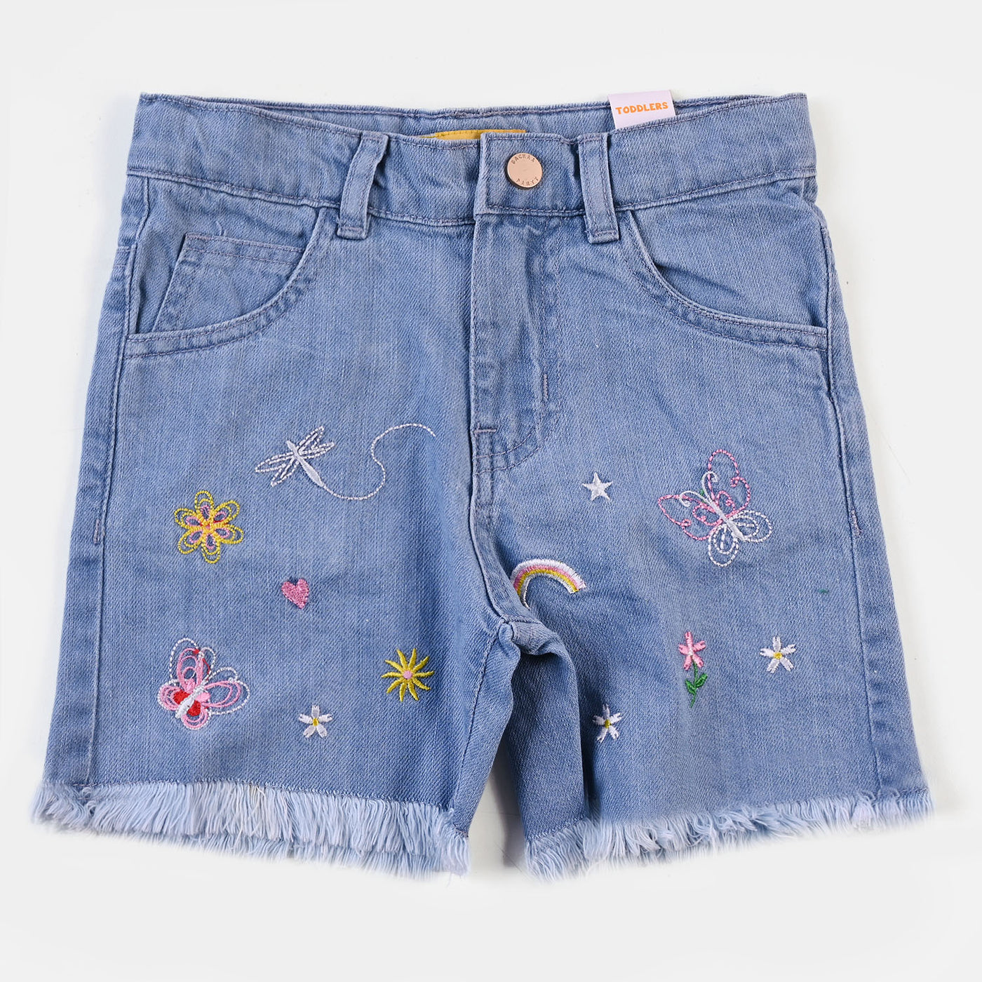 Girls Denim Short Garden - LIGHT BLUE