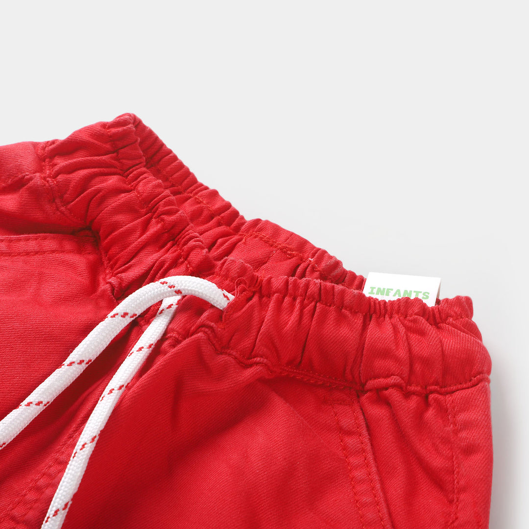 Infant Boys Cotton Short Moon  - Red