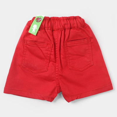Infant Boys Cotton Short Moon  - Red
