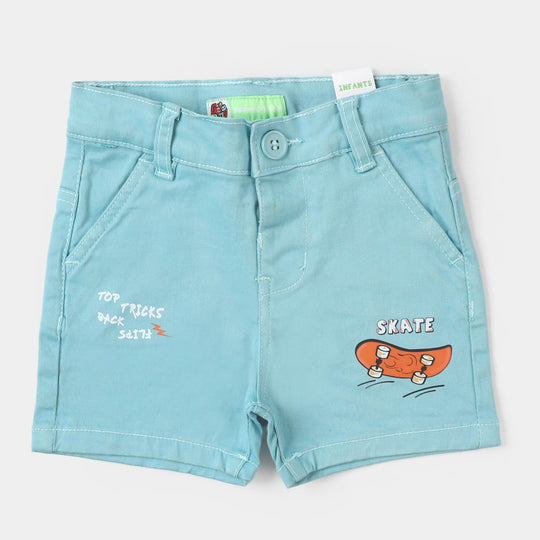 Infant Boys Cotton Short Skate - AQUA