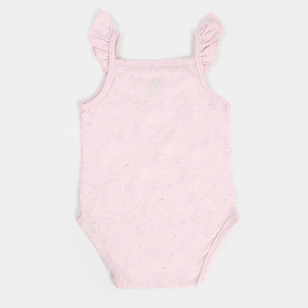 Infant Girls Knitted Romper Love You - S-Shell