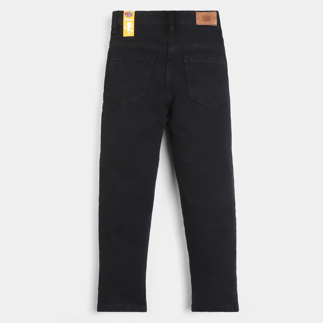 Girls Denim Pant Basic F-23-BLACK