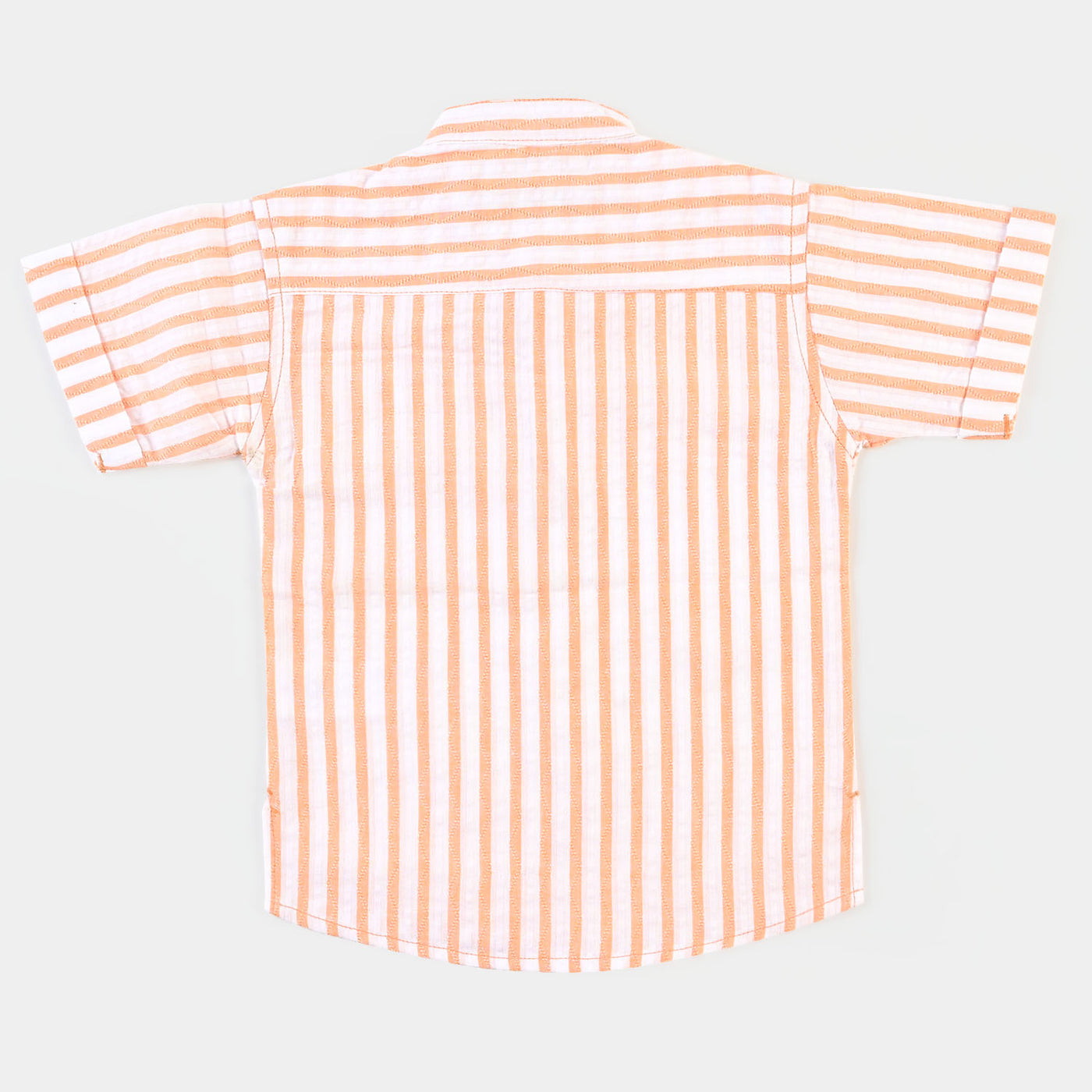 Infant Boys Casual Shirt Tunic Stripe - Peach Stripe