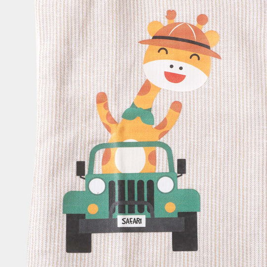 Infant Boys Casual Shirt Safari Travels - BEIGE