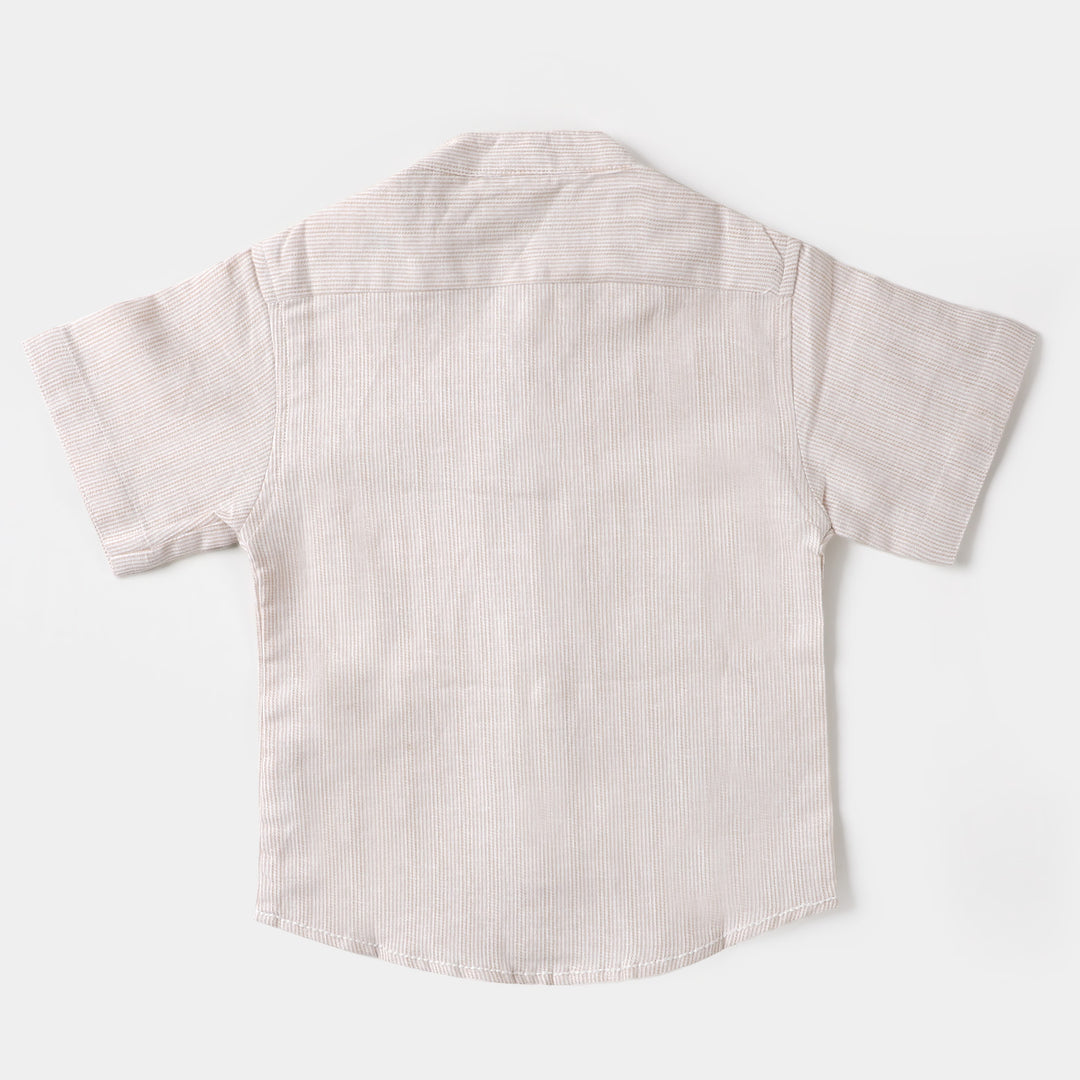 Infant Boys Casual Shirt Safari Travels - BEIGE