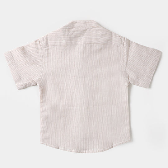 Infant Boys Casual Shirt Safari Travels - BEIGE