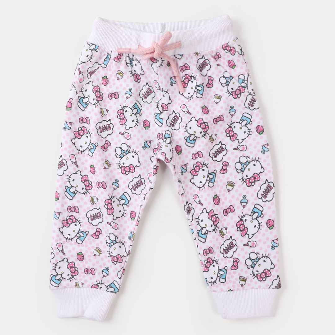 Infant Girls Sleeping Pajama Rotary - White