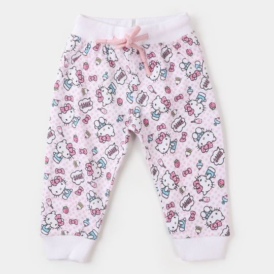 Infant Girls Sleeping Pajama Rotary - White