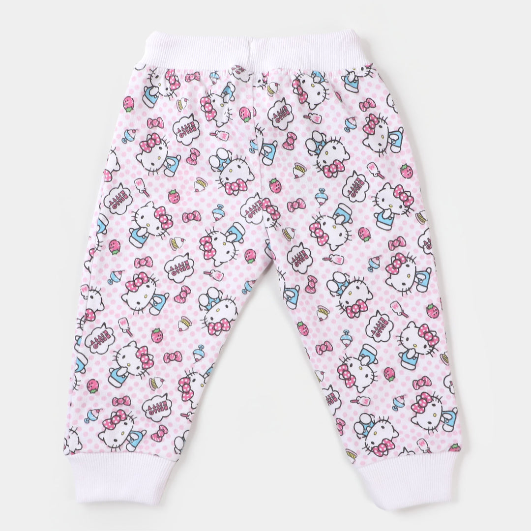 Infant Girls Sleeping Pajama Rotary - White