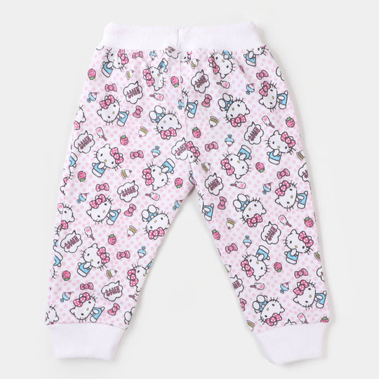 Infant Girls Sleeping Pajama Rotary - White