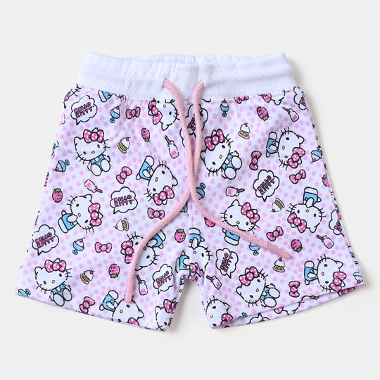 Infant Girls Knitted Short Kitty - White