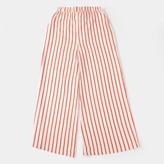 Teens Girls Cotton Culottes - Red Lining