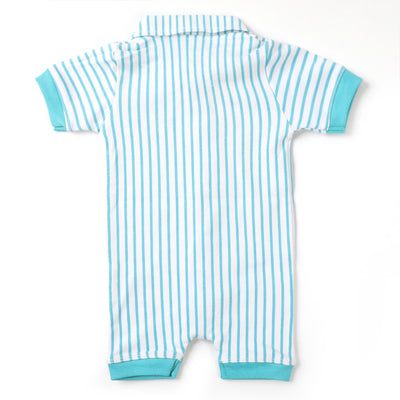 Infant Boys Knitted Romper Smiley - White