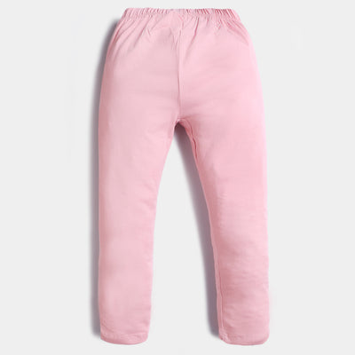 Girls Lycra Tights Basic-Quartz Pink