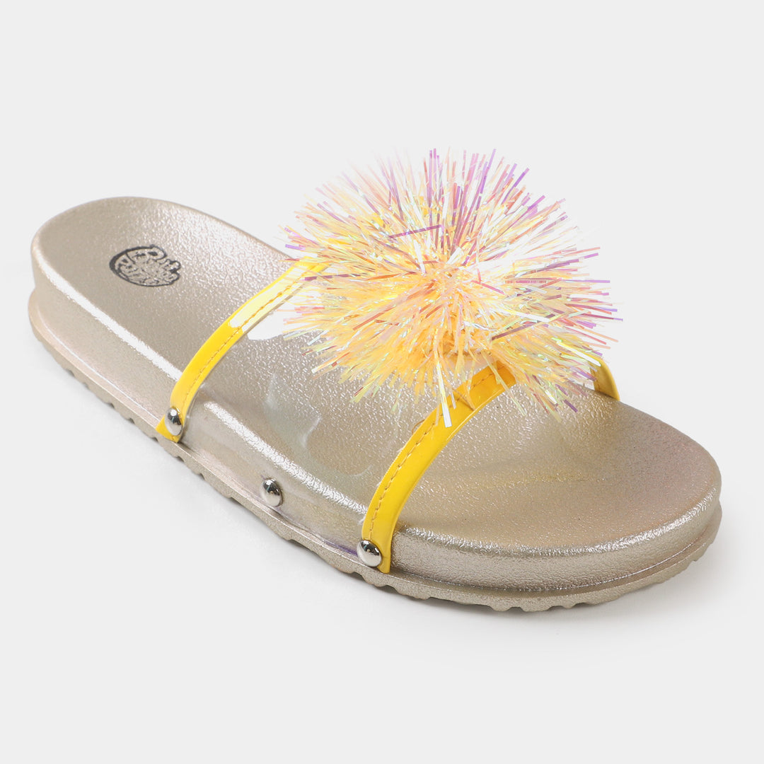 Girls Slipper CL-5 - Yellow