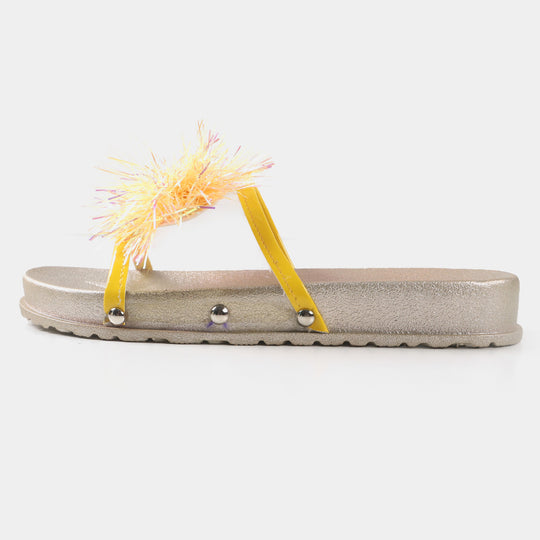 Girls Slipper CL-5 - Yellow