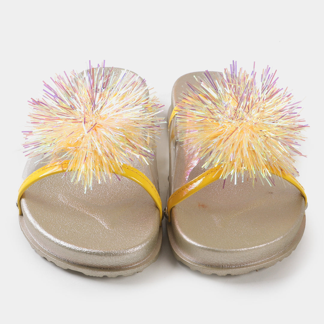 Girls Slipper CL-5 - Yellow