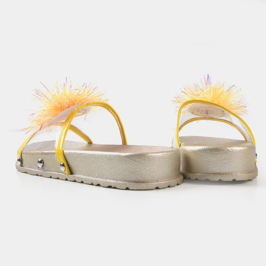 Girls Slipper CL-5 - Yellow