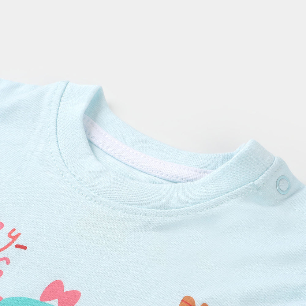 Infant Girls T-Shirt Cool  - Salt/W/S