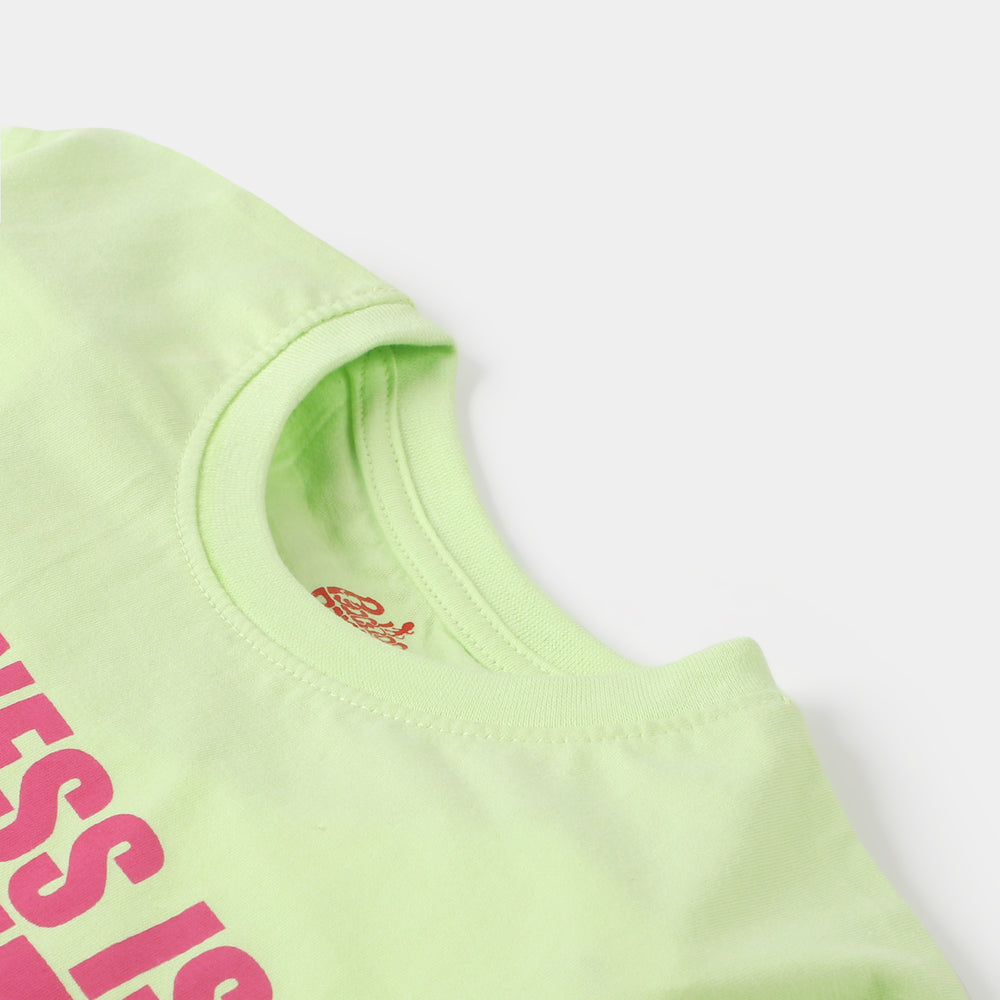 Girls T-Shirt H/S Peanuts  - Sharp Green