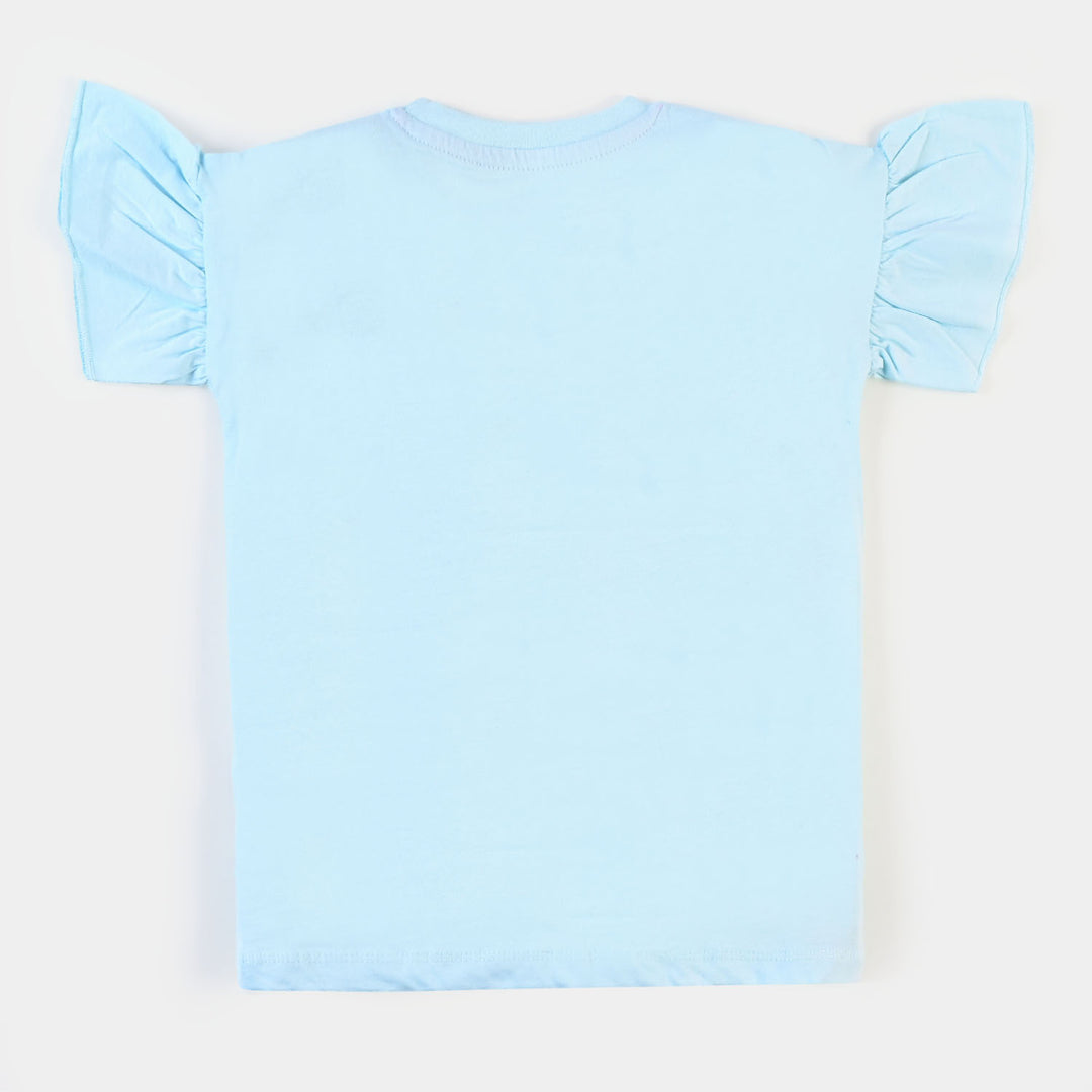 Girls T-Shirt Unicorn - Sky Blue