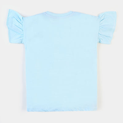 Girls T-Shirt Unicorn - Sky Blue