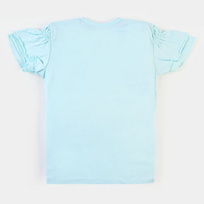 Girls T-Shirt H/S Tropical  - Salt/W/S