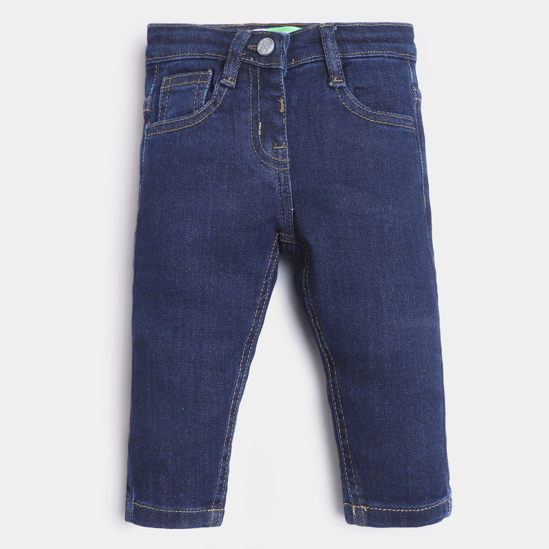 Infant Girls Denim Pant Basic - DARK BLUE