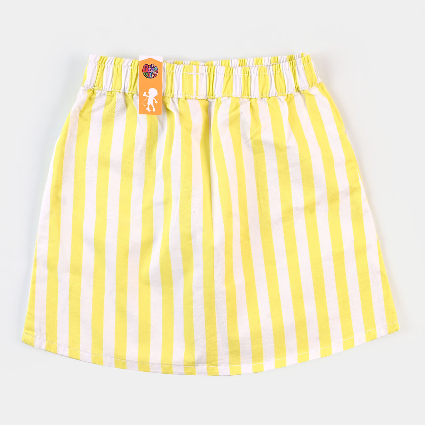 Girls Skirt Woven Yellow Stripes - Yellow Str