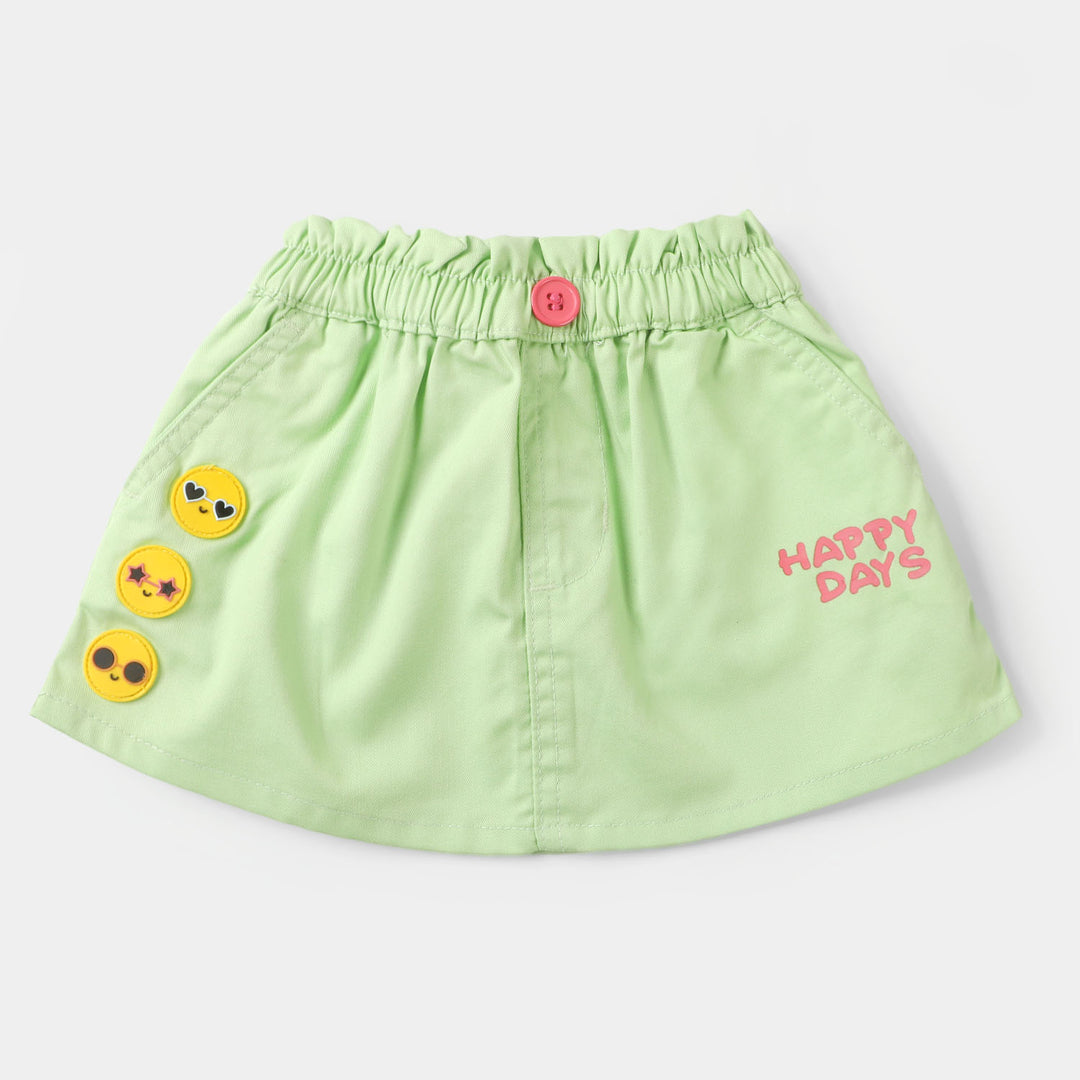 Infant Girls Skirt Woven Happy Days - Sharp Green