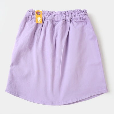 Girls Skirt Woven Character- Purple