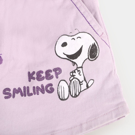 Infant Girls Skirt Woven Character- Lilac