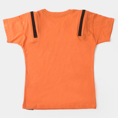 Boys T-Shirt H/S Flip Reverse - F Orange