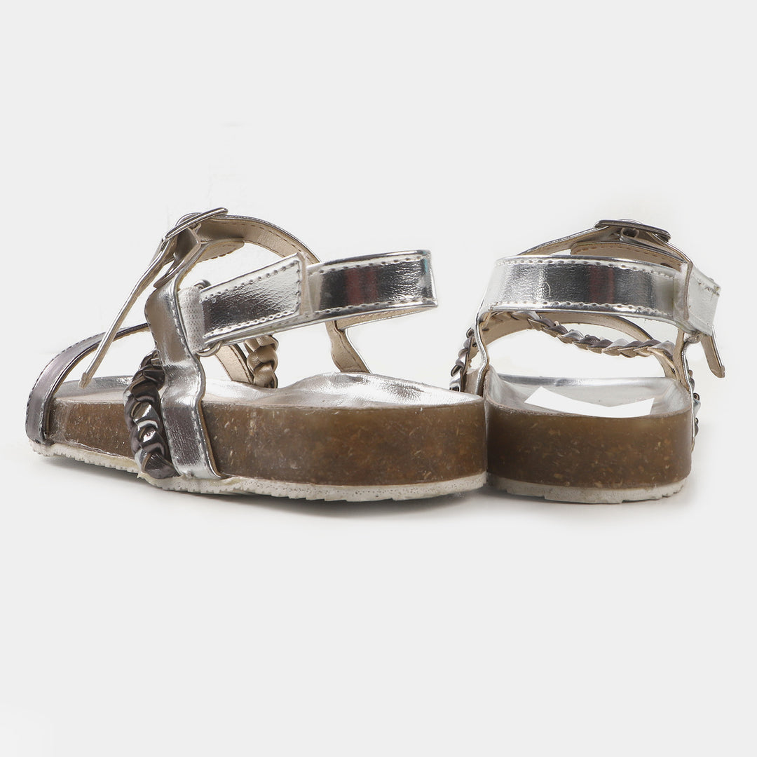 Girls Sandal 40-105  - Silver/Green