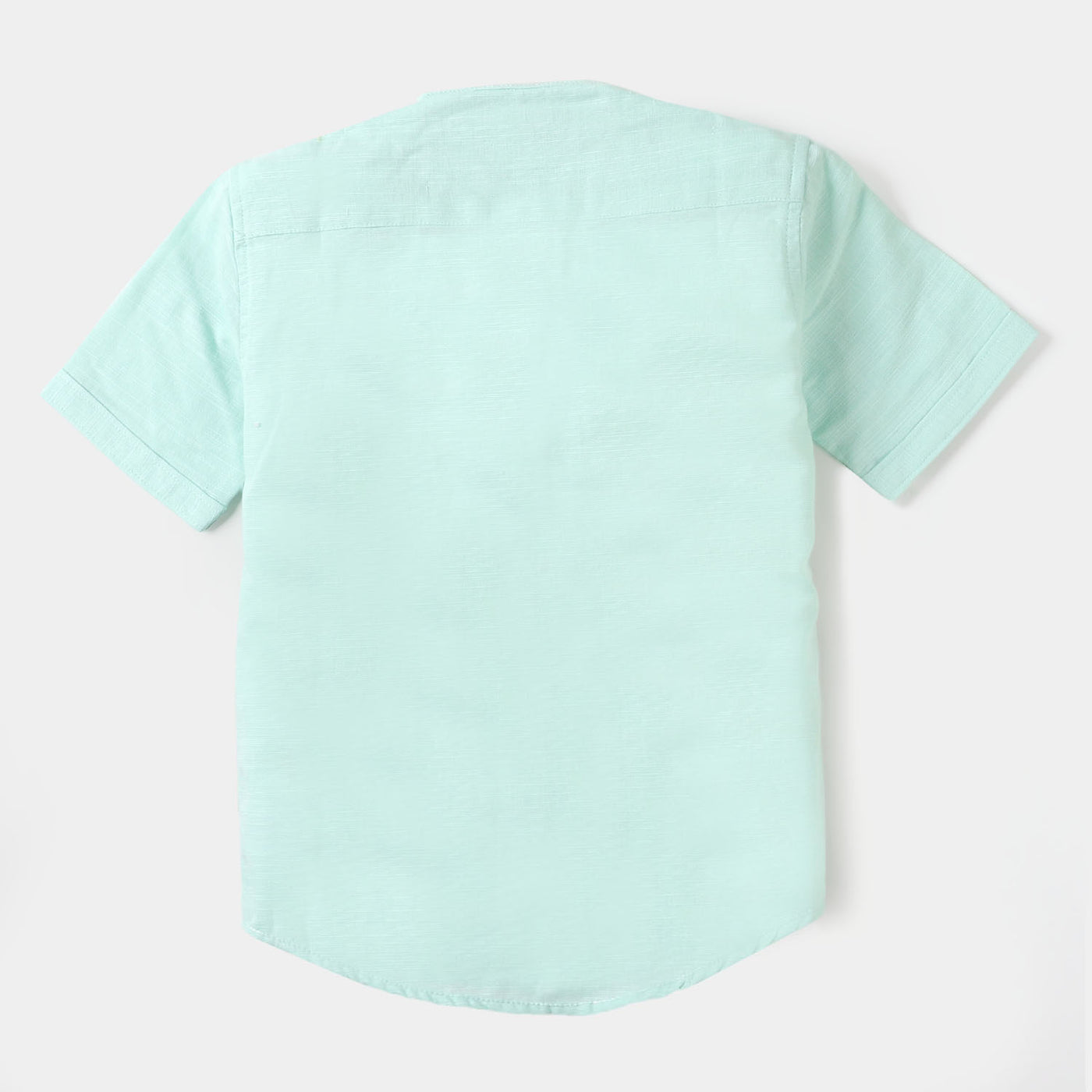 Boys Slub Casual Shirt Bay  - L/BLUE