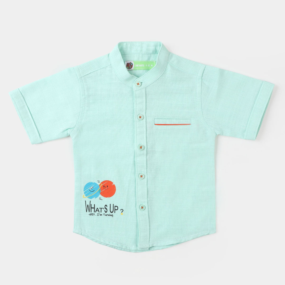 Infant Boys Casual Shirt Bay  - Light BLUE