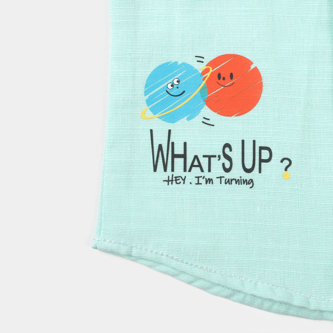 Infant Boys Casual Shirt Bay  - Light BLUE