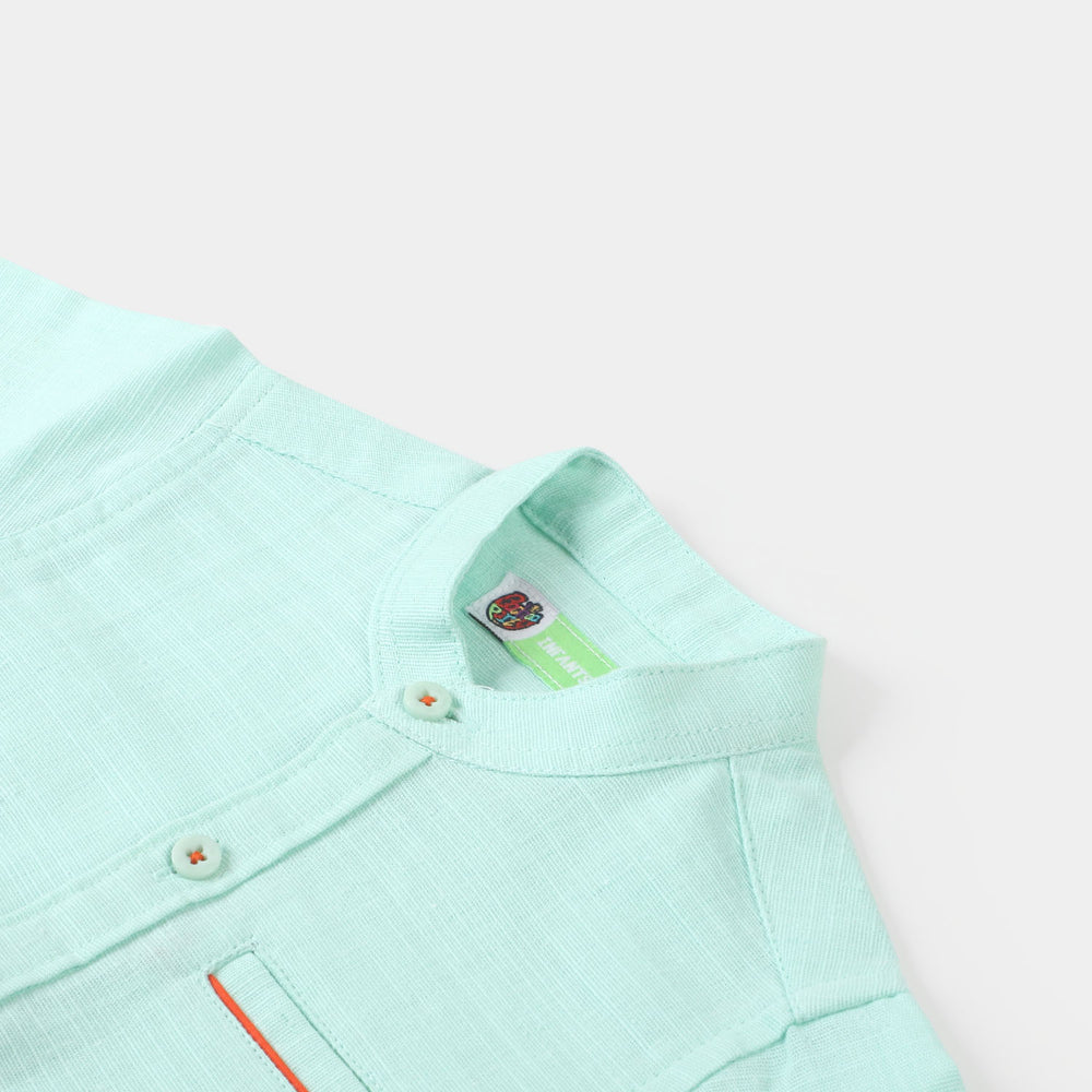 Infant Boys Casual Shirt Bay  - Light BLUE