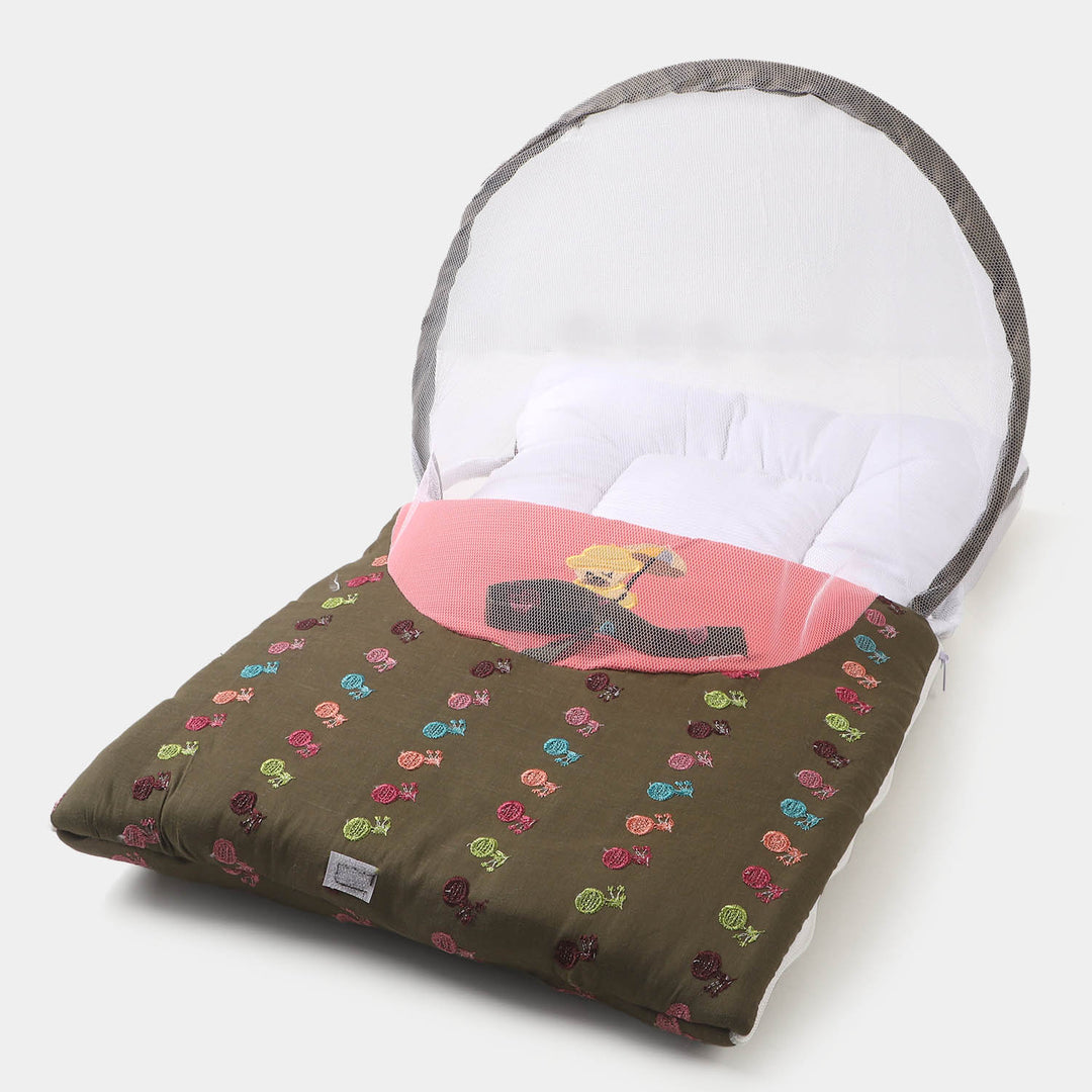 Portable Baby Bed Net Chicken - L/Brown