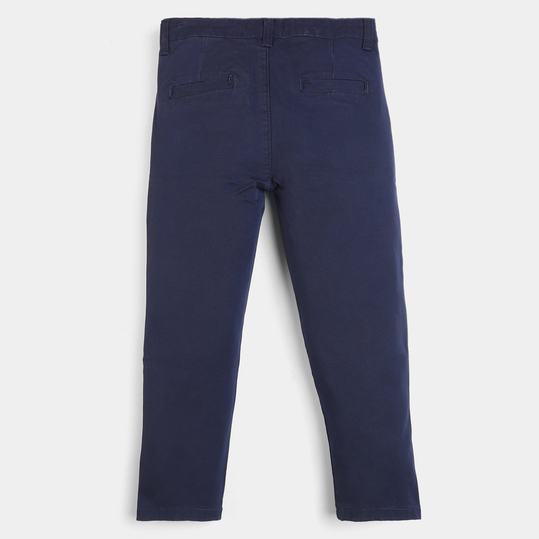 Boys Cotton Pant Basic-Navy Blue