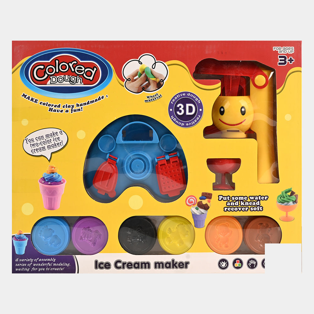 CLAY ICE CREAM MAKER SET PLAY DOUGH