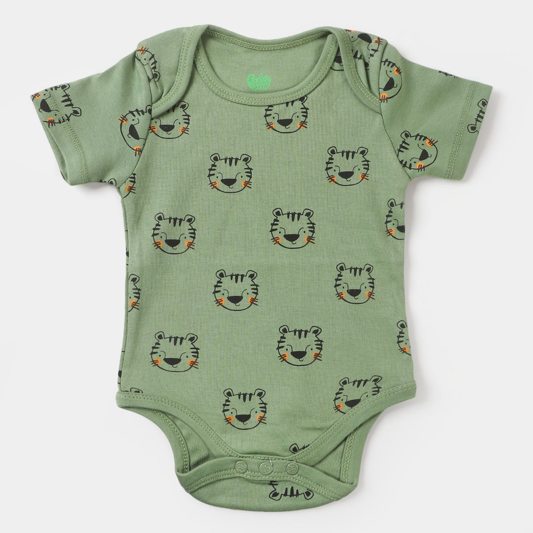 Infant Romper Tiger - Jade Green