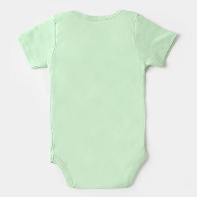 Infant Cotton Romper Roar Able - Green Ash