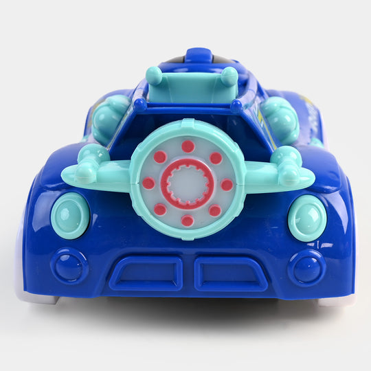 DEFORMATION ROTATING PLAY CAR TOY GIFT FOR BOYS & GIRLS,BLUE