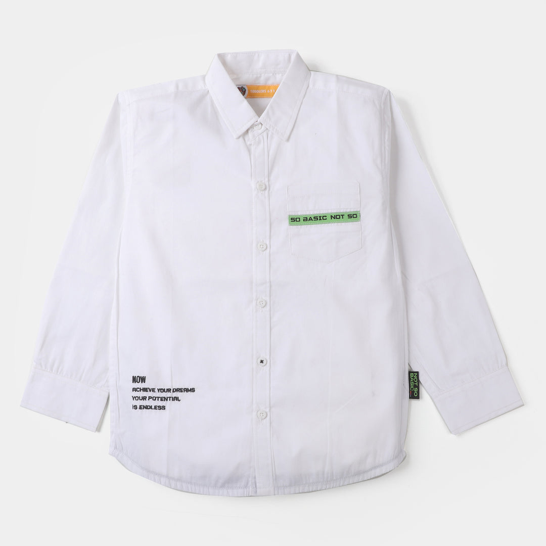 Boys Cotton Casual Shirt NOW  - White