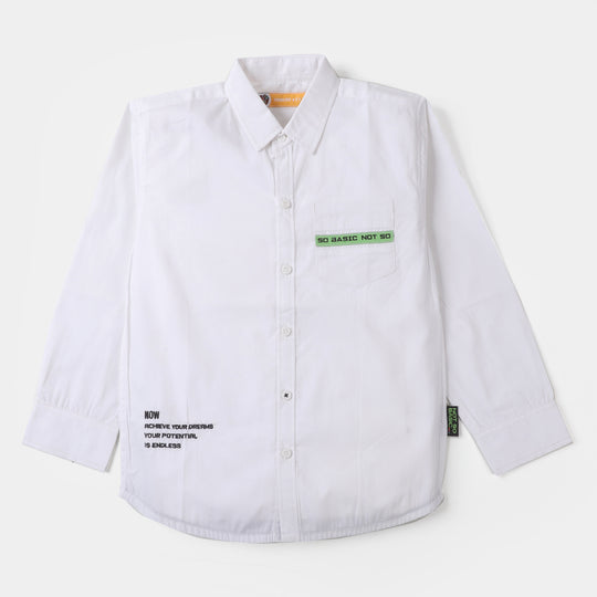 Boys Cotton Casual Shirt NOW  - White