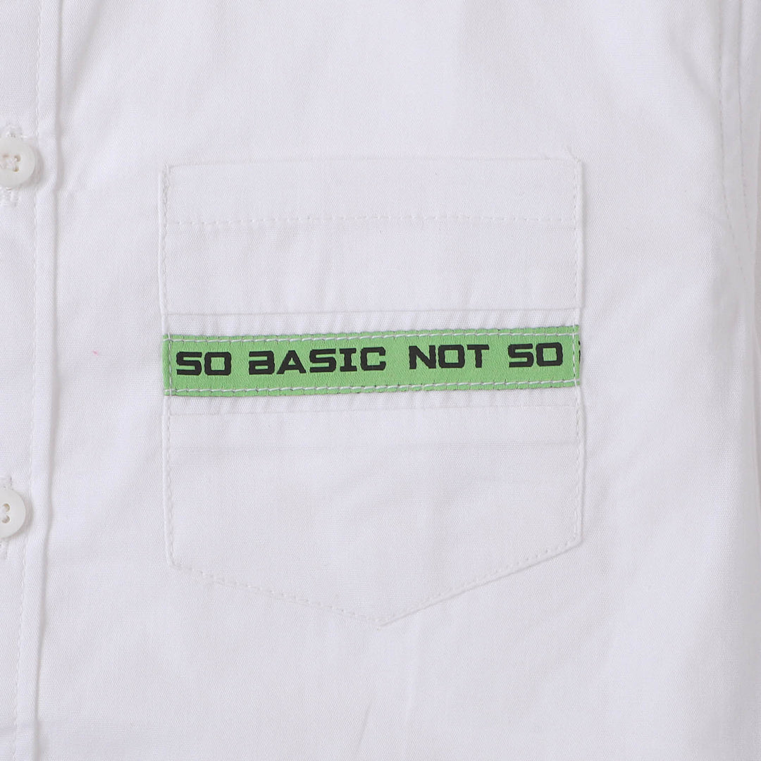 Boys Cotton Casual Shirt NOW  - White