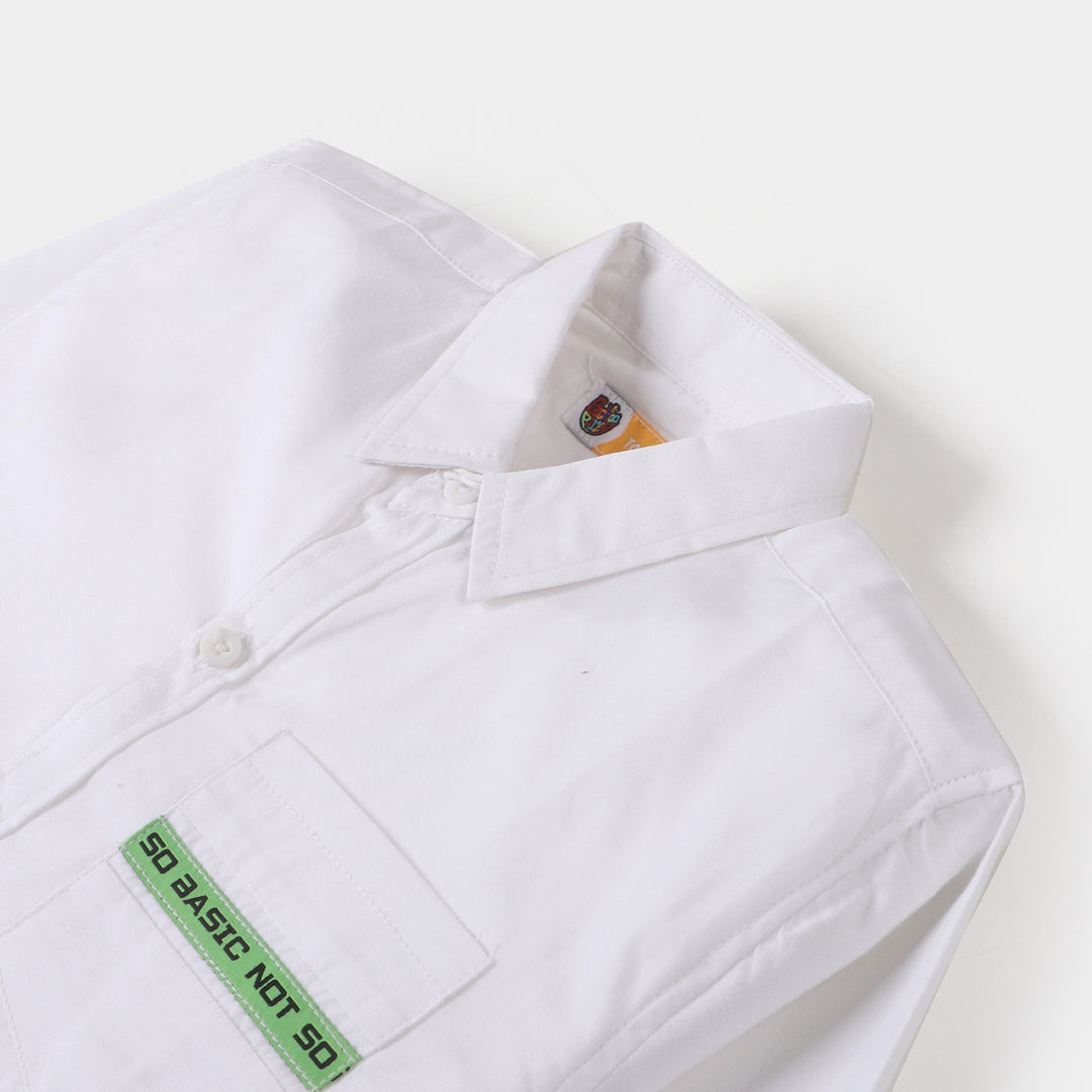 Boys Cotton Casual Shirt NOW  - White